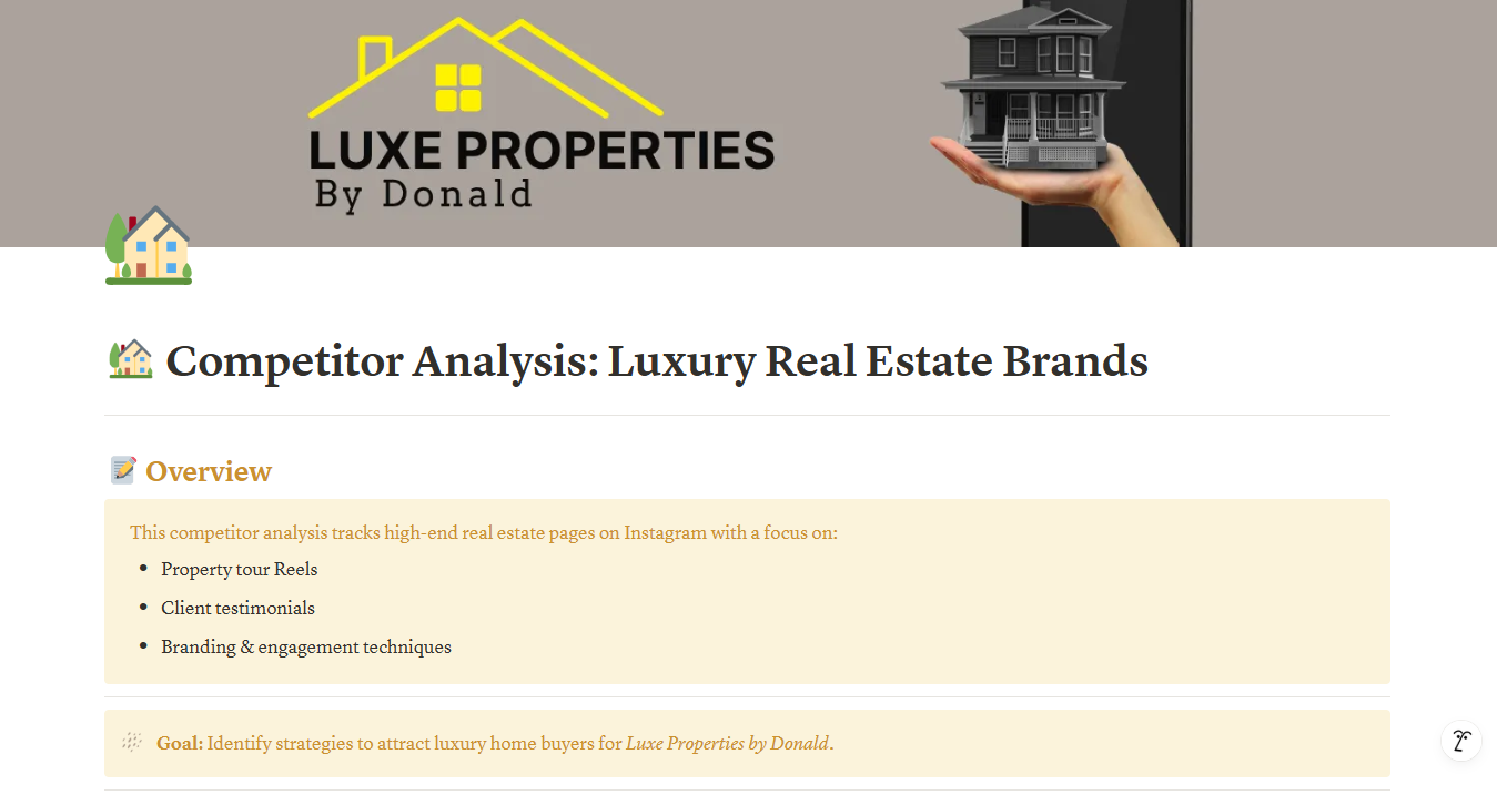 Luxe competitor 1